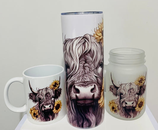 Highland Cow Drink Wear Collection