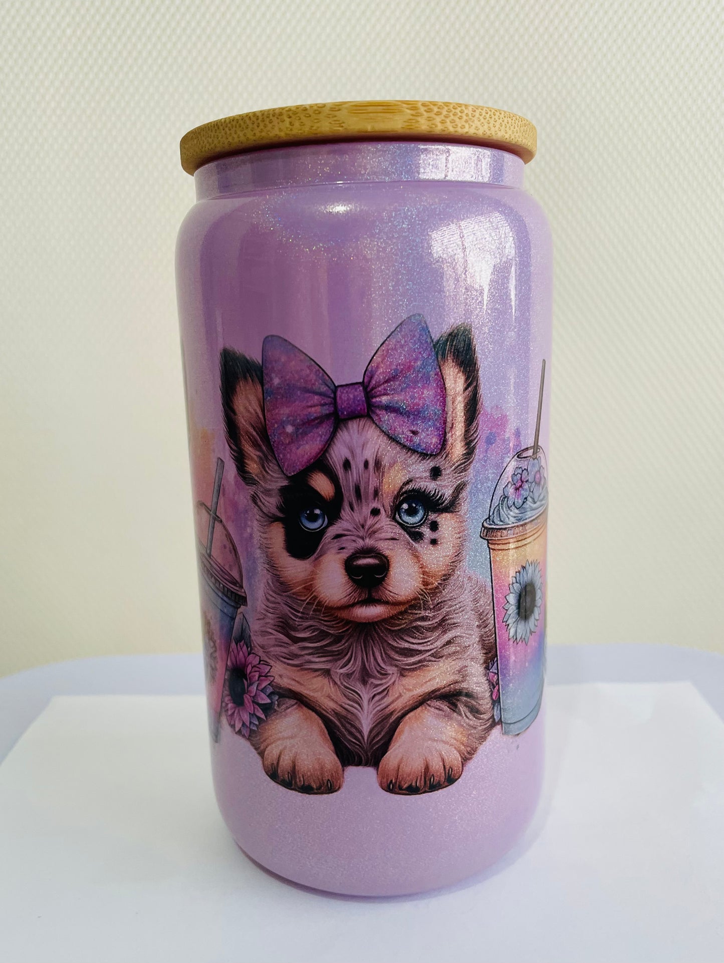 16oz Shimmer Dog Tumblers