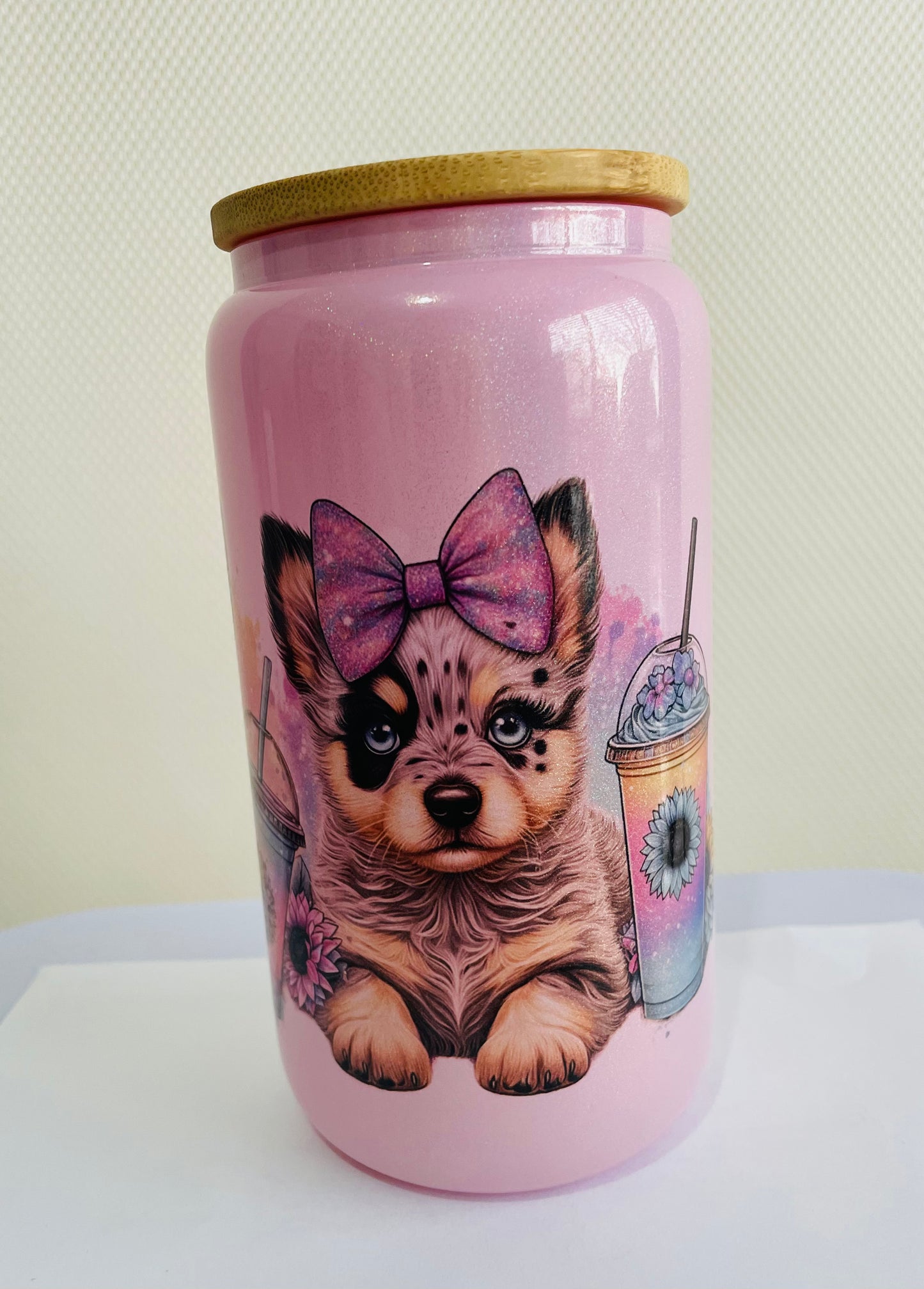 16oz Shimmer Dog Tumblers