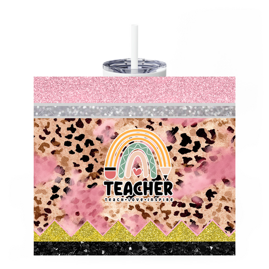 Pink Teacher 20oz Tumbler