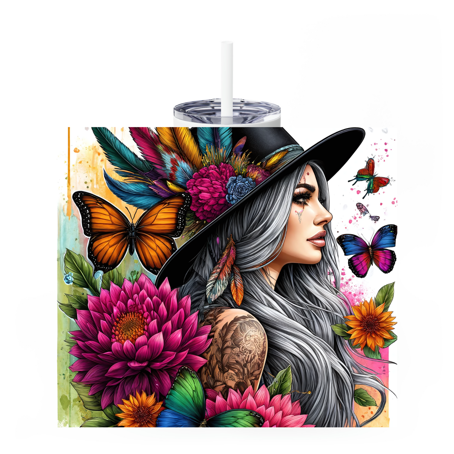 Butterfly Girl Tumbler