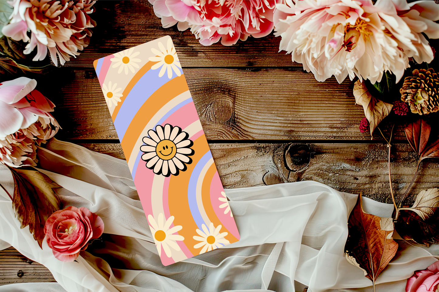 Retro Flower Book Mark