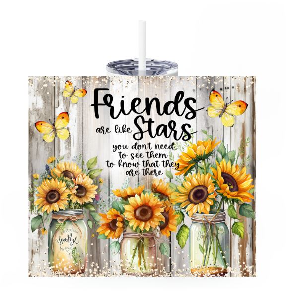 Friends are like stars 20oz Tumbler